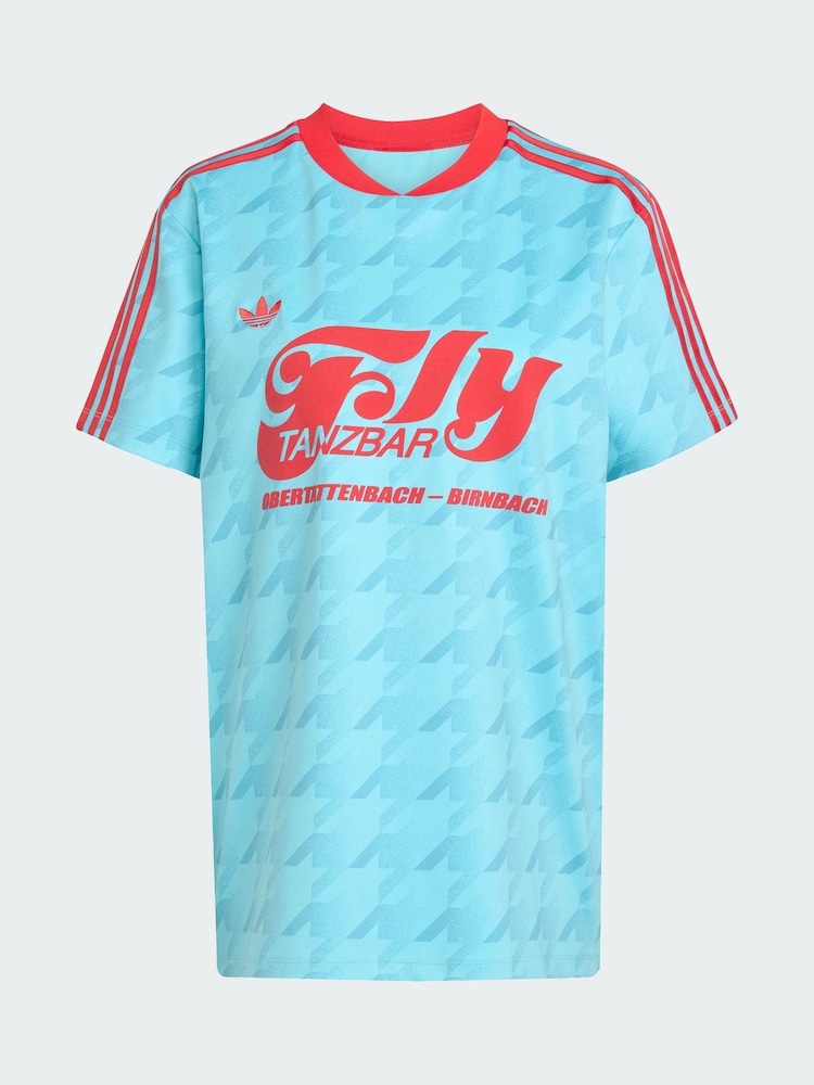 adidas Originals Blue Graphic Football Allover Print Jersey - Image 5 of 5