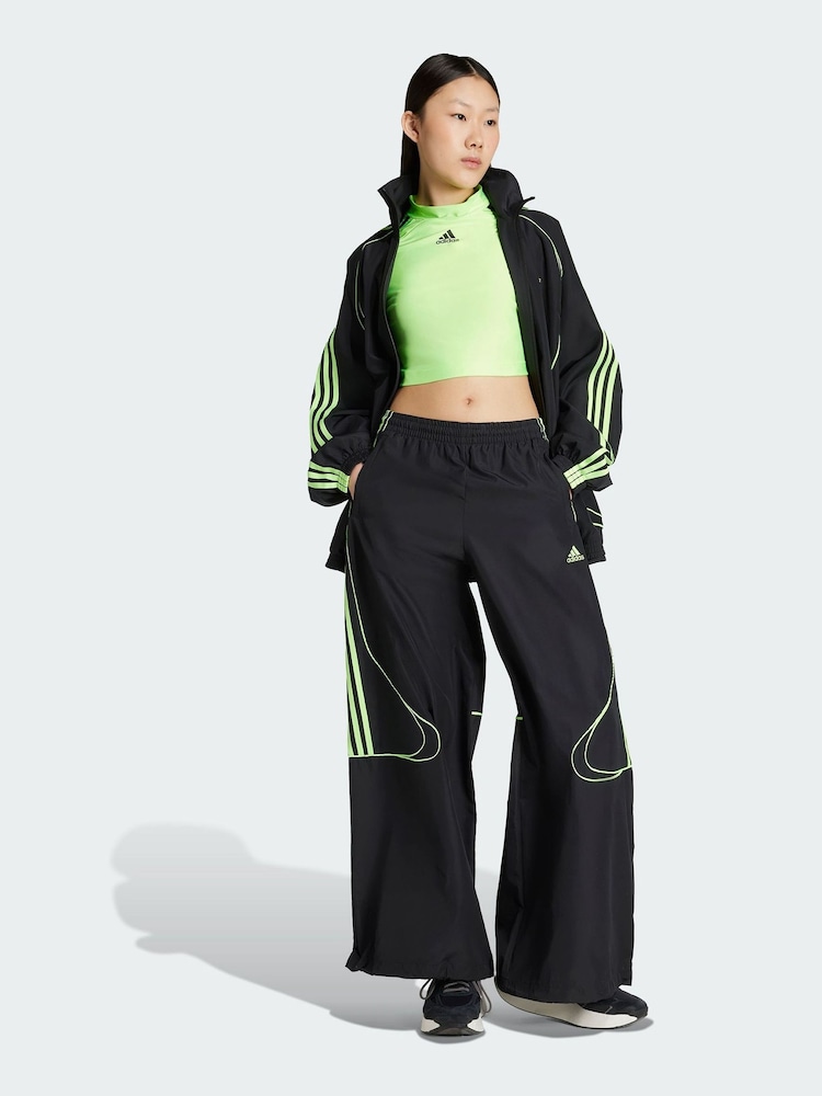 adidas Originals Black Teamgeist Adicolor Oversized Woven Track Jacket - Image 1 of 5 adidas Originals Black Teamgeist Adicolor Oversized Woven Track Jacket - Image 1 of 5