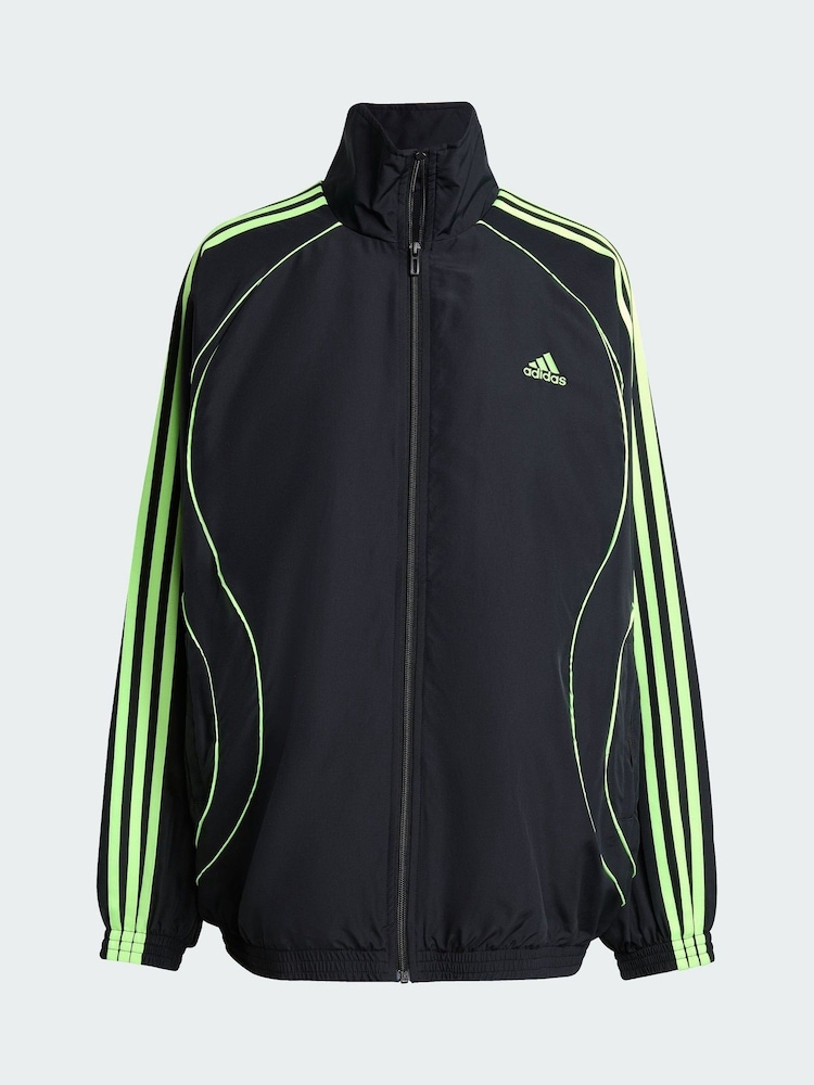 adidas Originals Black Teamgeist Adicolor Oversized Woven Track Jacket - Image 5 of 5 adidas Originals Black Teamgeist Adicolor Oversized Woven Track Jacket - Image 5 of 5