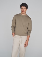 The Set 3 Pack Pull On Relaxed Fit Chinos Navy/Khaki - Image 4 of 6