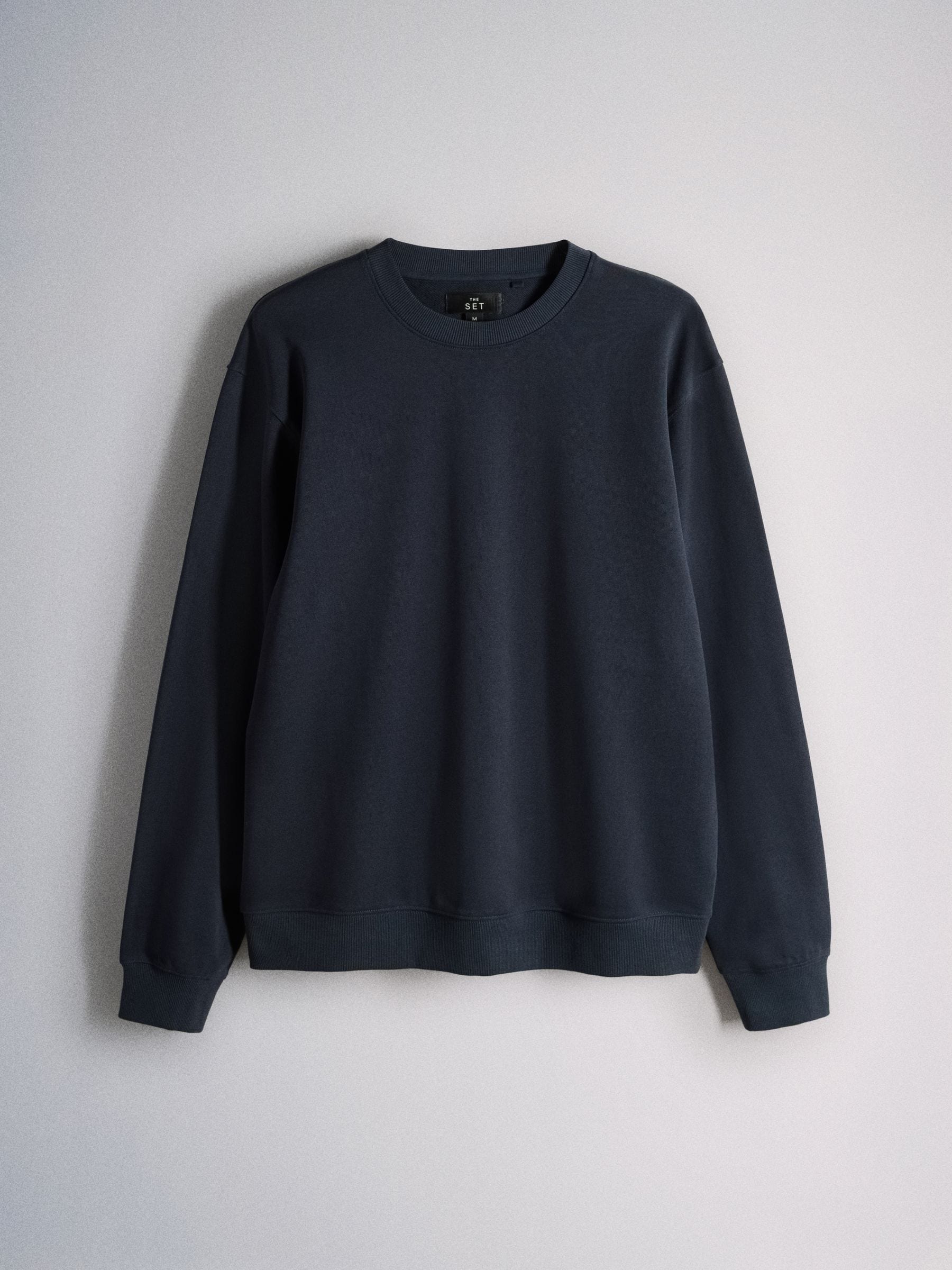 Buy The Set 3 Pack Heavy Cotton Loop Back Crew Neck Sweat Tops