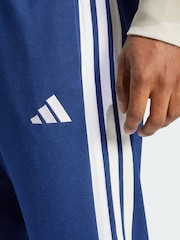 adidas Blue Essential 3-Stripes French Terry Joggers - Image 3 of 5