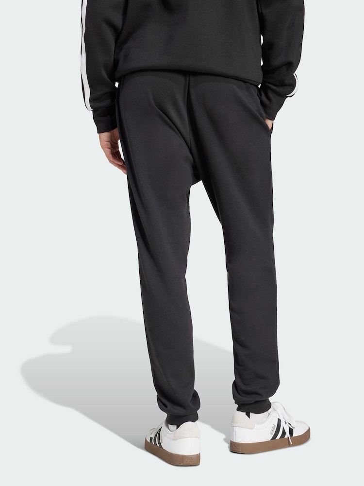 adidas Black Essentials Feel Cosy French Terry Joggers - Image 2 of 4 adidas Black Essentials Feel Cosy French Terry Joggers - Image 2 of 4