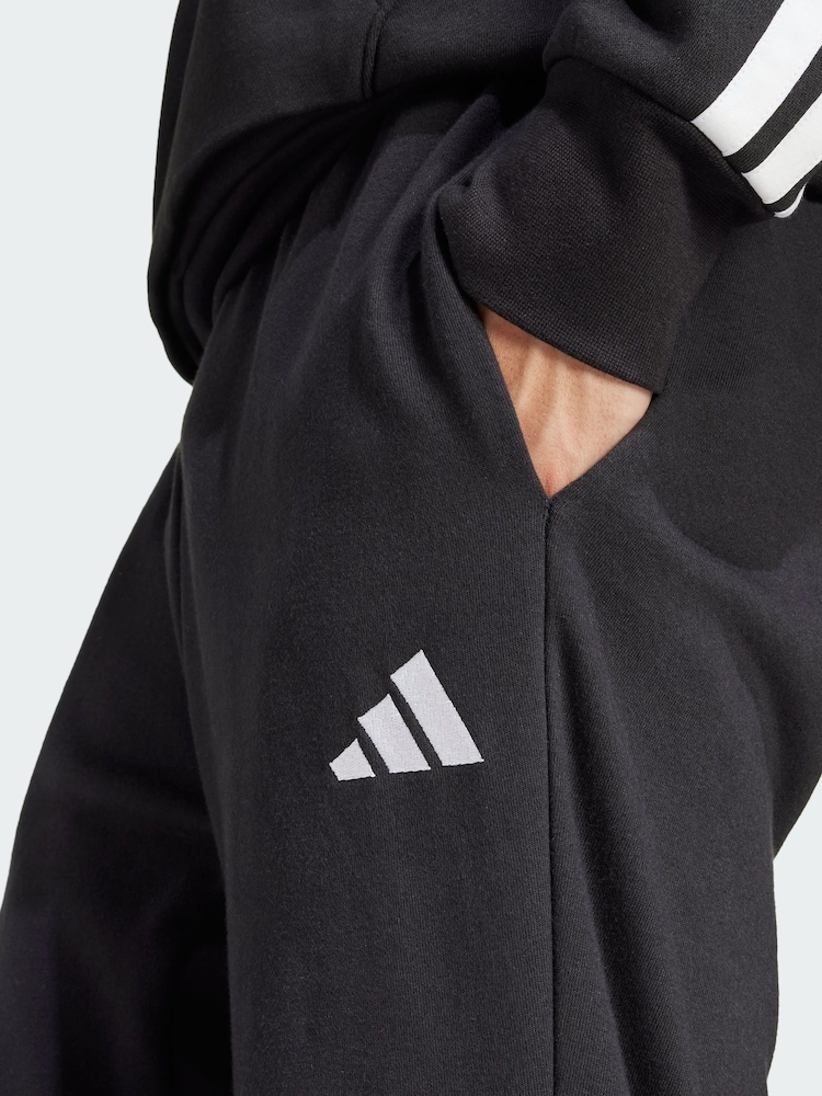 adidas Black Essentials Feel Cosy French Terry Joggers - Image 4 of 4 adidas Black Essentials Feel Cosy French Terry Joggers - Image 4 of 4