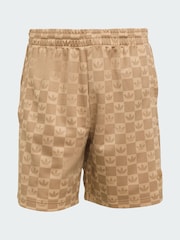 adidas Originals Brown Monogram Regular Mesh Shorts - Image 5 of 5