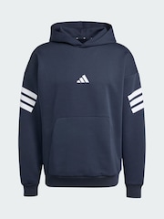 adidas Blue Future Icons 3-Stripes Hoodie - Image 5 of 5
