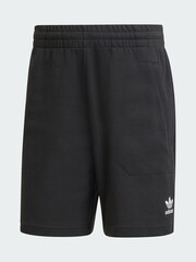 adidas Originals Black Essentials Trefoil Waffle Shorts - Image 5 of 5