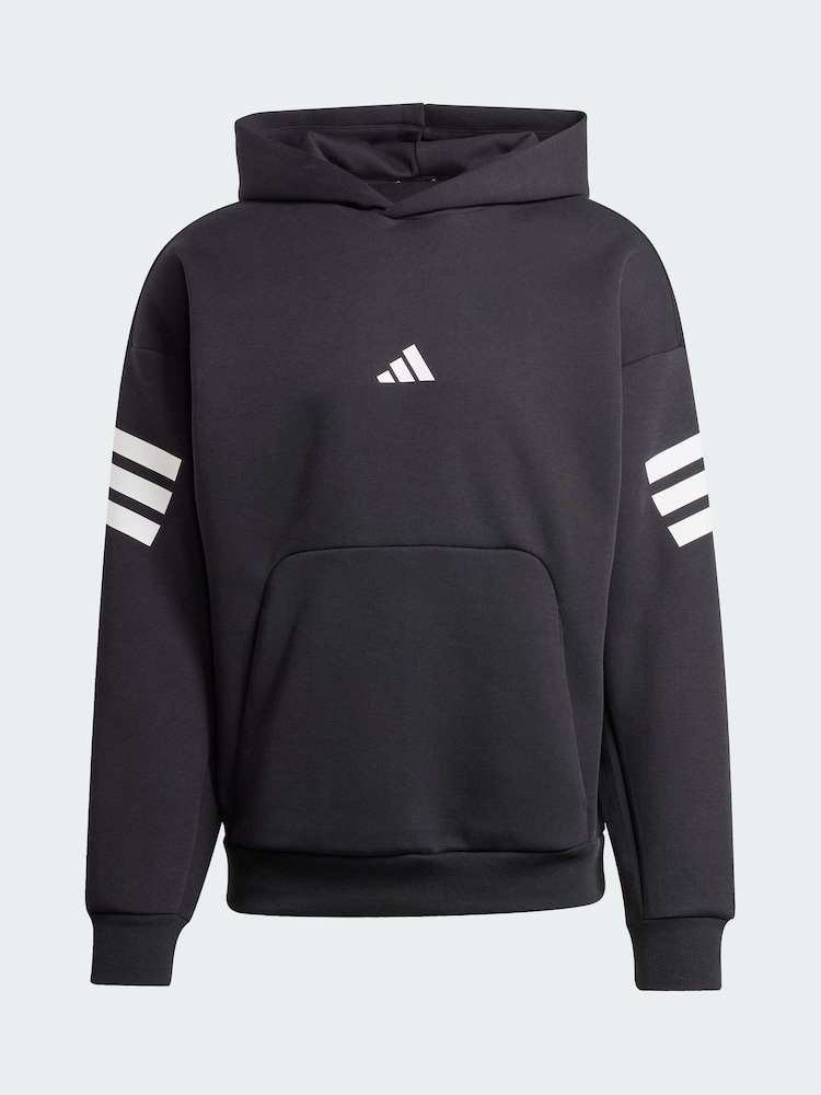 adidas Black Future Icons 3-Stripes Hoodie - Image 5 of 5