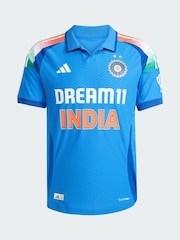 adidas Blue India Cricket One Day International Jersey - Image 1 of 3