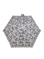 Totes Brown Compact Flat Striped Clouds Print Umbrella - Image 3 of 3