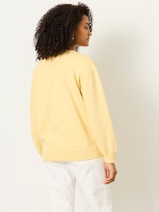FatFace Yellow Garment Dye Henley Top - Image 2 of 6