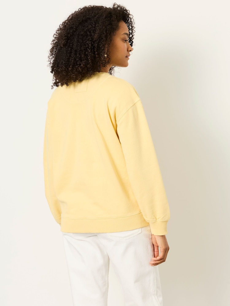 FatFace Yellow Garment Dye Henley Top - Image 2 of 6