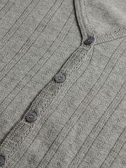 Superdry Grey Athletic Essential Pointelle Cardigan - Image 10 of 10