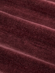 Yard Red Heavy Chenille Velvet Pencil Pleat Curtains - Image 5 of 5
