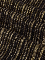 Paoletti Black Jupiter Chenille Jacquard Eyelet Curtains - Image 5 of 5