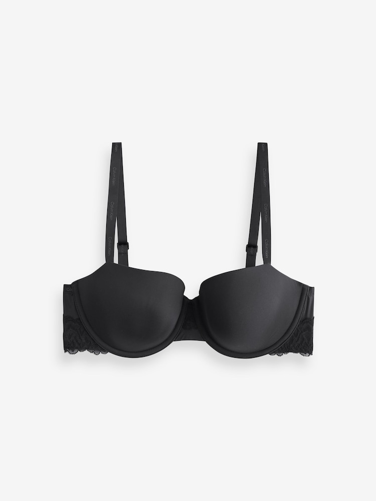 Calvin Klein Black Soft Stretch Lace Balconette Bra - Image 1 of 1