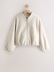 Cream Coatigan Bomber Jacket - Image 1 of 3