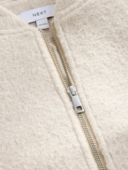 Cream Coatigan Bomber Jacket - Image 2 of 3