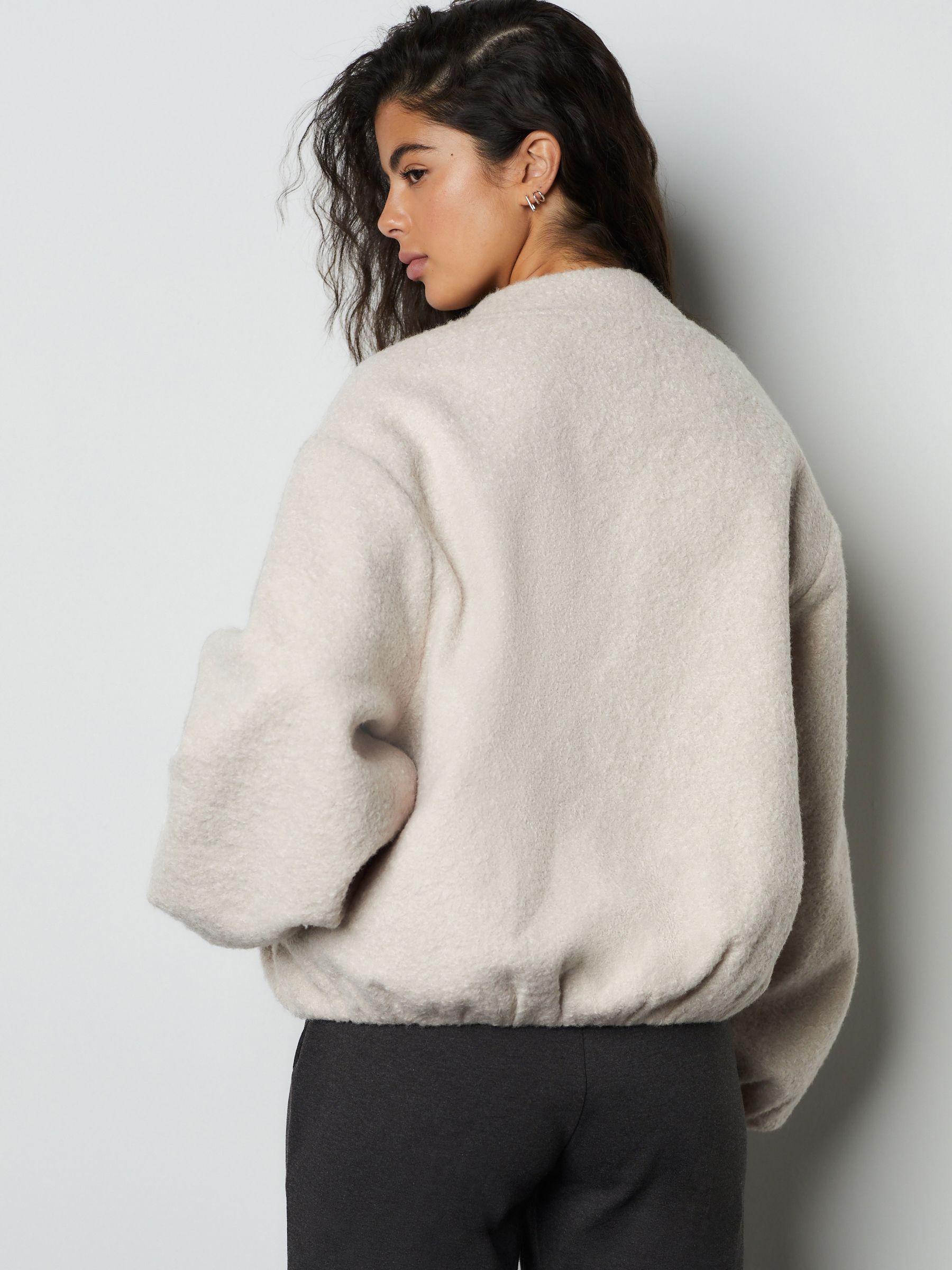 Buy Cream Coatigan Bomber Jacket from Next USA