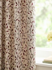 Voyage Maison Purple Cervino Floral Jaquard Pencil Pleat Curtains - Image 4 of 5