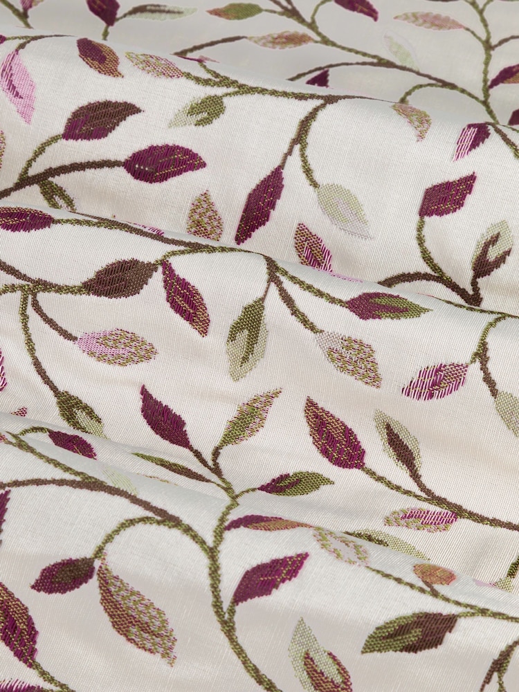 Voyage Maison Purple Cervino Floral Jaquard Pencil Pleat Curtains - Image 5 of 5 Voyage Maison Purple Cervino Floral Jaquard Pencil Pleat Curtains - Image 5 of 5