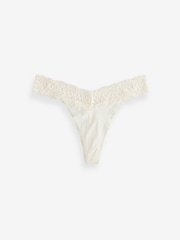 Calvin Klein White Thong - Soft Stretch Lace - Image 1 of 1