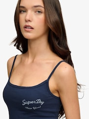 Superdry Navy Blue Athletic Essential Graphic Cami - Image 3 of 7