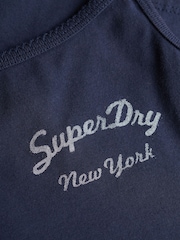 Superdry Navy Blue Athletic Essential Graphic Cami - Image 7 of 7