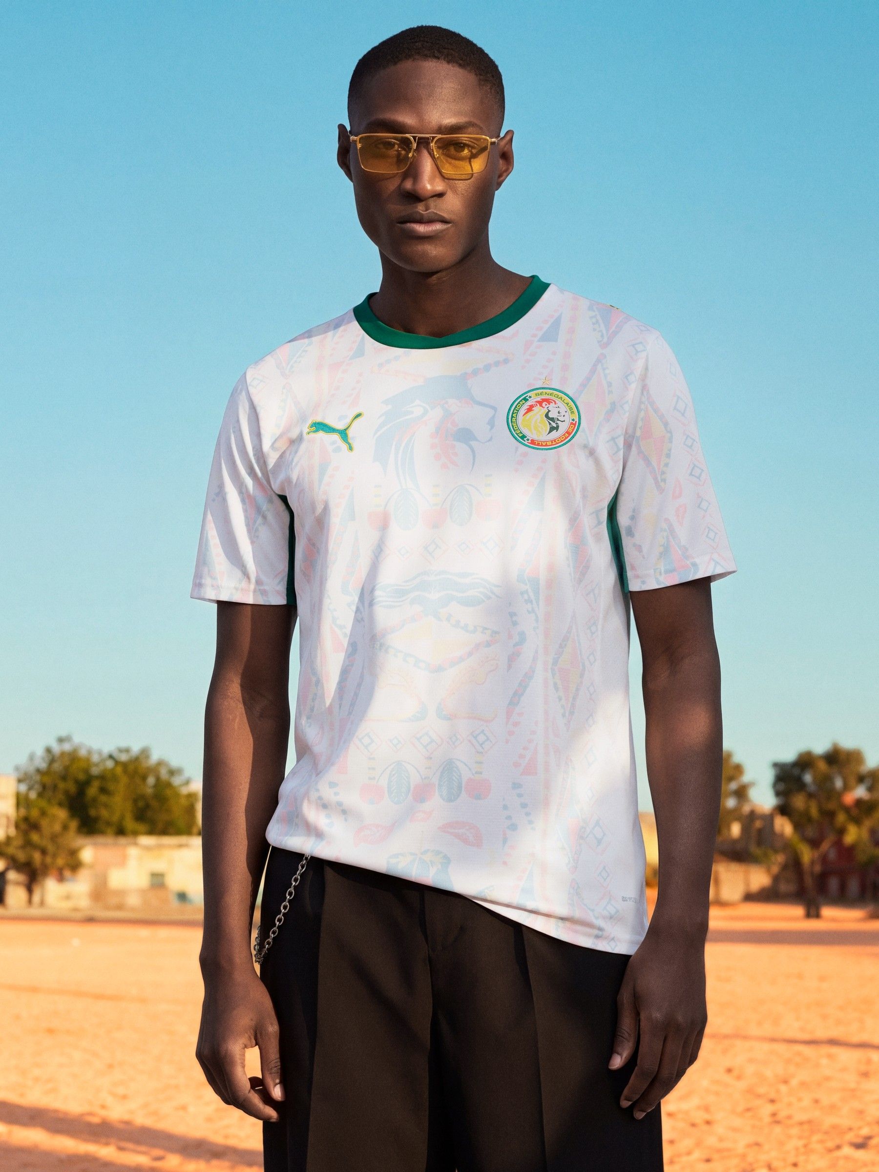 Buy Puma White Senegal FSF Home Jersey Replica Football Shirt from