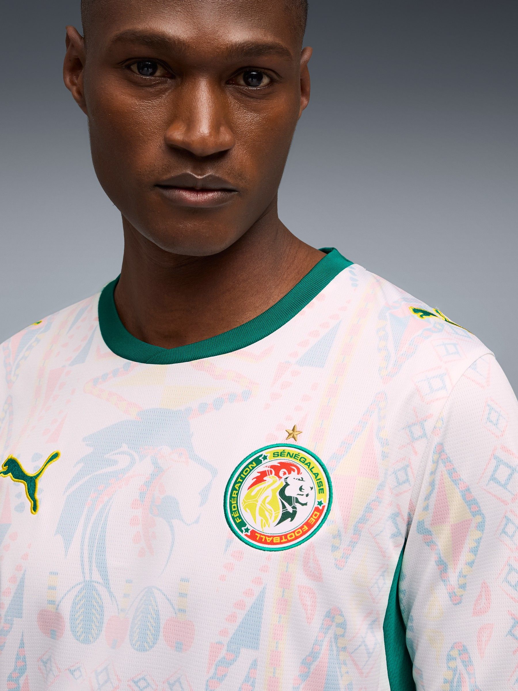 Buy Puma White Senegal FSF Home Jersey Replica Football Shirt from