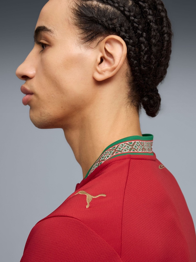 Puma Red Morocco Home Jersey Replica Football Shirt - Image 2 of 7