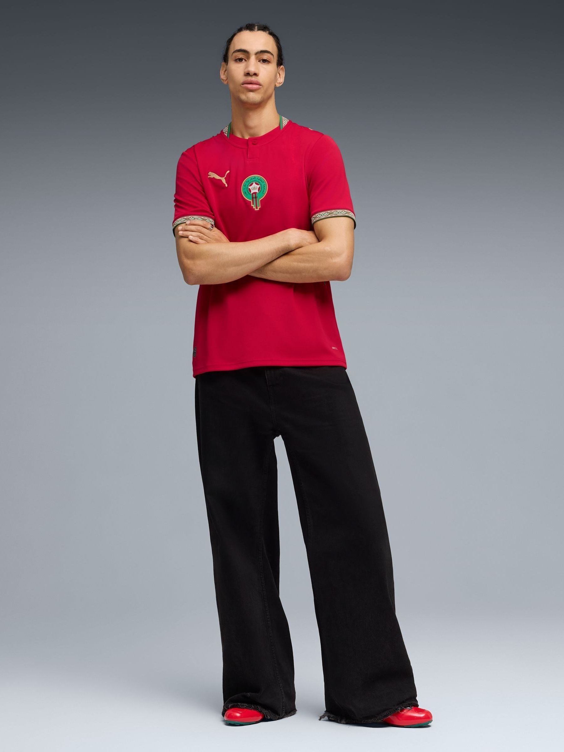 Buy Puma Red Morocco Home Jersey Replica Football Shirt from Next USA
