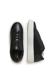 JACK & JONES Black Chunky Sole PU Trainers - Image 3 of 6