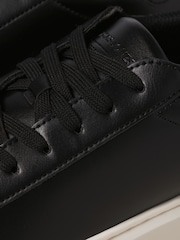 JACK & JONES Black Chunky Sole PU Trainers - Image 6 of 6