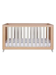 Tutti Bambini Light Oak White Sand Fika Mini Cot Bed - Image 4 of 6