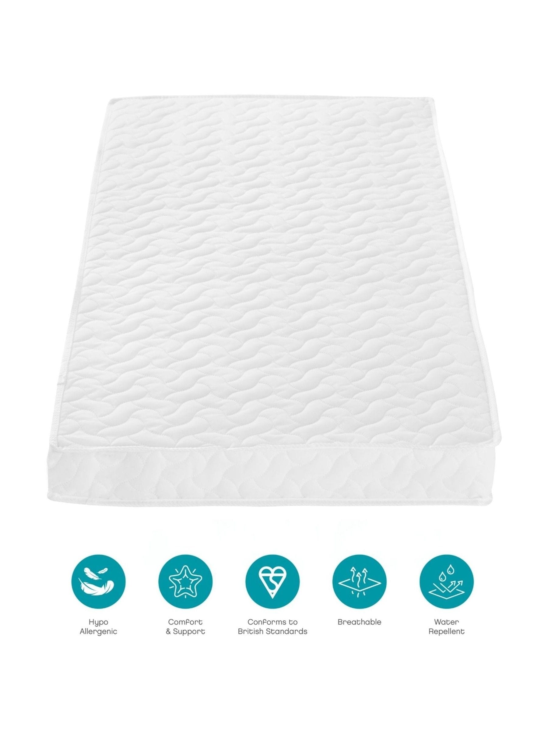 Tutti Bambini Pocket Sprung Cot Mattress - 70 x 140cm - White - Image 3