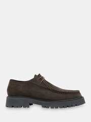 Whistles Brown Suede Chunky Lace Up Shoes - Image 2 of 4