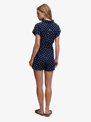 Superdry Navy Geometric Printed Playsuit - Image 5 of 7