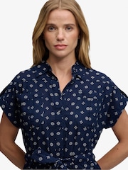 Superdry Navy Geometric Printed Playsuit - Image 6 of 7