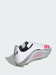 adidas White F50 Messi League Firm/Multi-Ground Boots - Image 2 of 4
