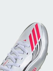 adidas White F50 Messi League Firm/Multi-Ground Boots - Image 3 of 4