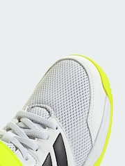adidas White Courtflash Hook and Loop Tennis Shoes - Image 4 of 4