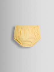 JoJo Maman Bébé Light Yellow Sailor Stripe Party Dress - Image 5 of 6