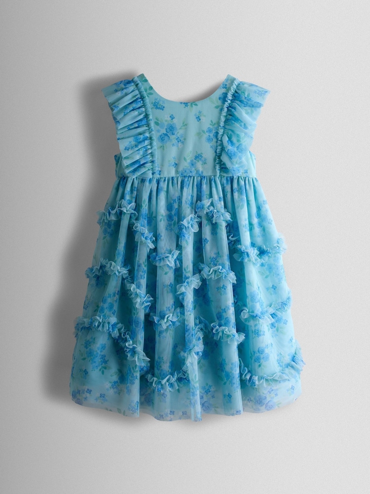 JoJo Maman Bébé Tulle Ruffle Party Dress - תמונה 1 מתוך 4 JoJo Maman Bébé Tulle Ruffle Party Dress - תמונה 1 מתוך 4