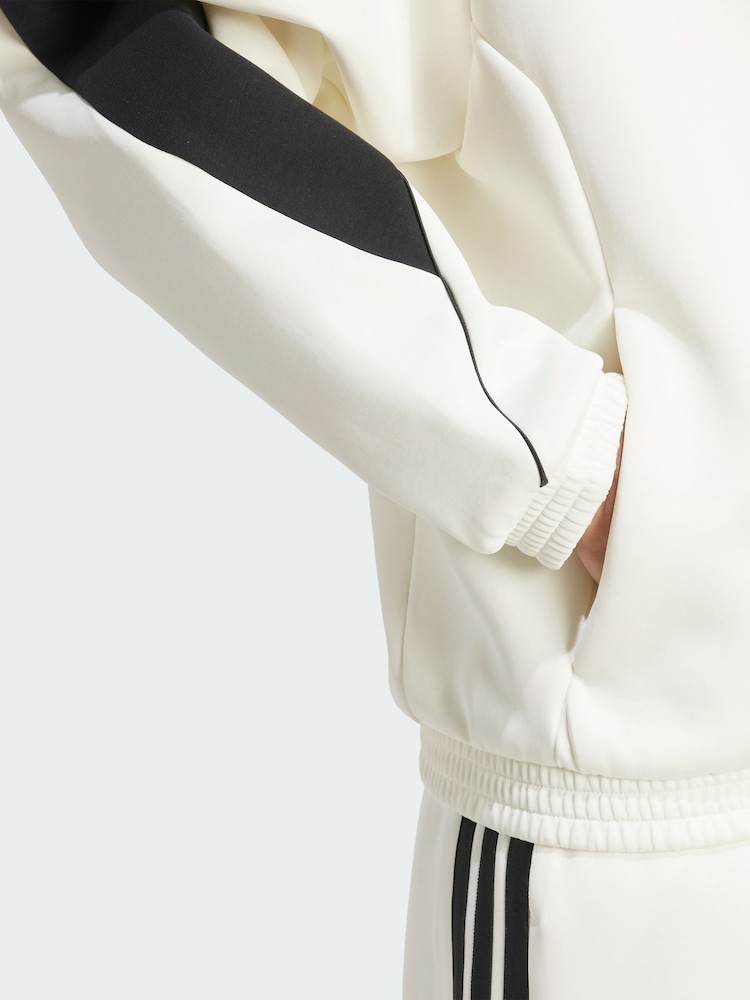 adidas White Stadium Track Top - Image 1 of 5 adidas White Stadium Track Top - Image 1 of 5