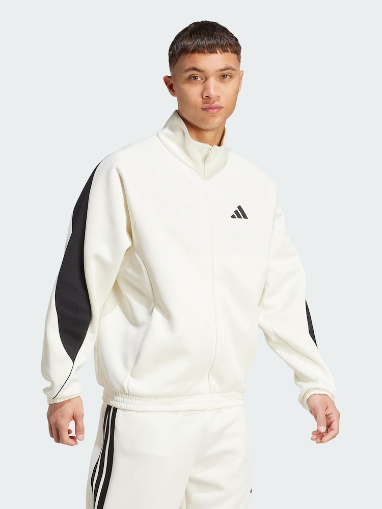 adidas White Stadium Track Top - Image 5 of 5 adidas White Stadium Track Top - Image 5 of 5