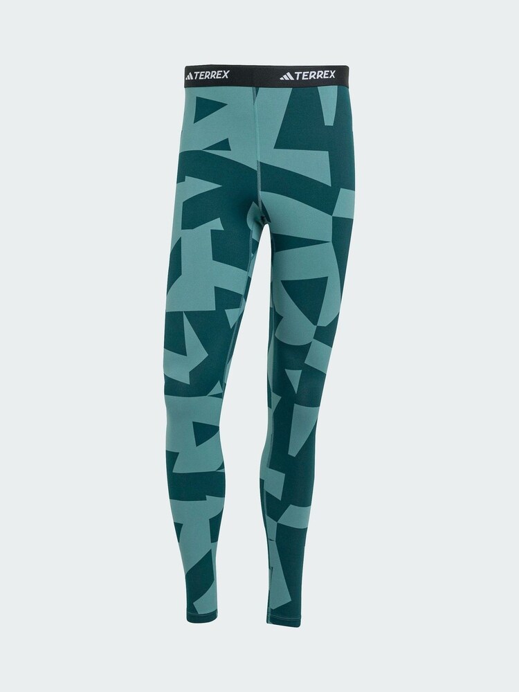 adidas Terrex Green Multi Synthetic Base Layer Tights - Image 5 of 5 adidas Terrex Green Multi Synthetic Base Layer Tights - Image 5 of 5