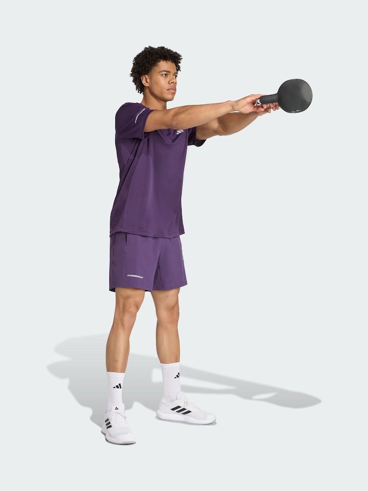 adidas Purple Training Essentials Holiday Pack T-Shirt - Image 1 of 5