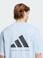 adidas Blue Power Oversized T-Shirt - Image 4 of 5