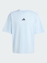 adidas Blue Power Oversized T-Shirt - Image 5 of 5